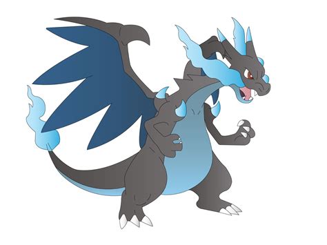 how to draw mega charizard x.